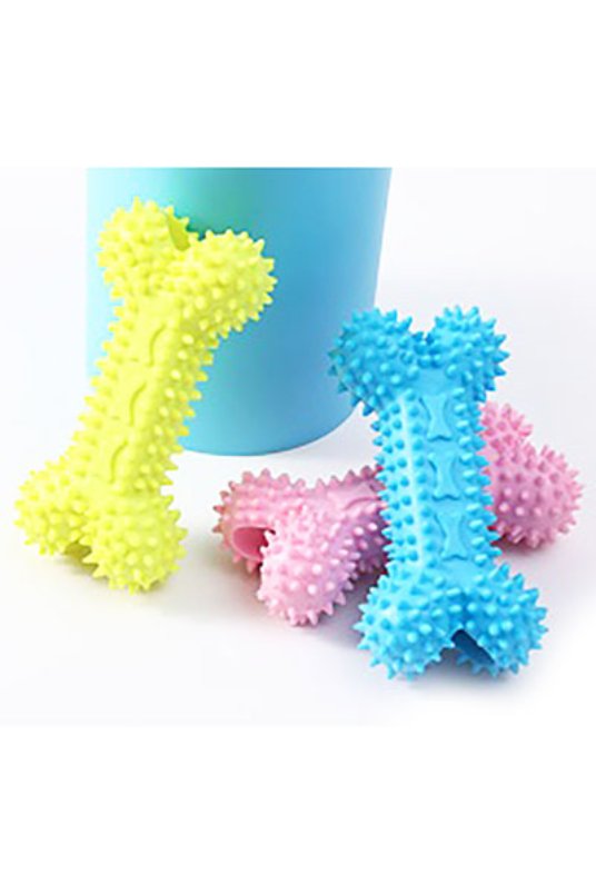 Besta igračka za pse, kost Spikes 12cm različne barve