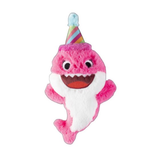 GD SHARKS PARTY, igrača za pse, pliš, zvok, roza, 28 x 15 cm