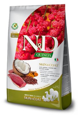 N&D Quinoa Dog Skin&Coat Duck