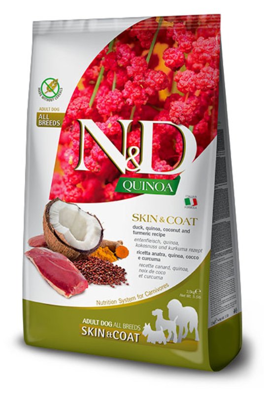 N&D Quinoa Dog Skin&Coat Duck&Coconut MD&MX 7kg