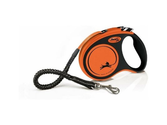 Flexi Xtreme L trak 5m črn/oranžen