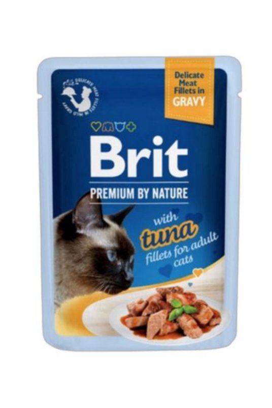 BPNC-pouch Delicate Fillets in gravy with Tuna 85g (24) - Fileji Tune v omaki za odrasle mačke