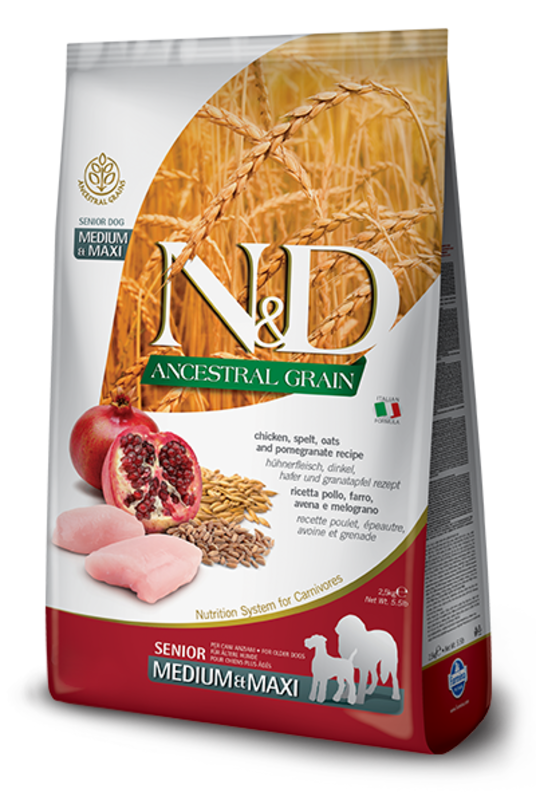 ND LG Dog Chick.&Pomeg. Senior MD&MX 2,5kg
