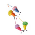 D. CR IGRAČA ZA MAČKE FLUO MIŠKA 6 CM