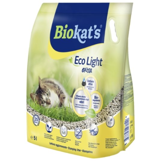 BIOKATS ECO LIGHT EXTRA, z aktivnim ogljem, 5 l