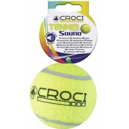 CR TENIS ŽOGA Z ZVOKOM 10cm