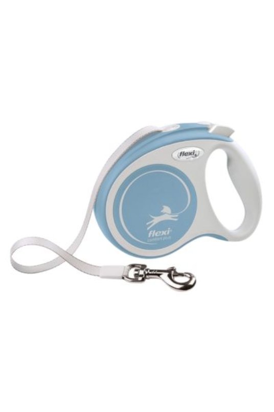 Flexi COMFORT Pus S, trak 5 m, svetlo moder