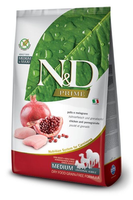 N&D Prime Dog Chicken&Pomegrate Adult Med/Maxi
