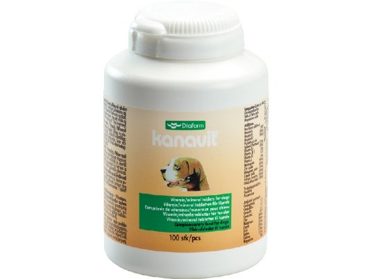 DF Kanavit - Vitamin/mineral tabl. for dogs 100 tabl.(Vitamin/mineral tabl.za pse)