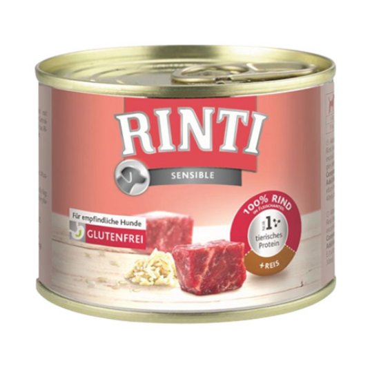 RINTI SENS., govedina&riž 185g (12)