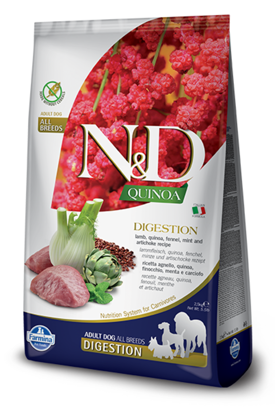 D.N&D Quinoa Dog Digestion Lamb&Fennel 800g