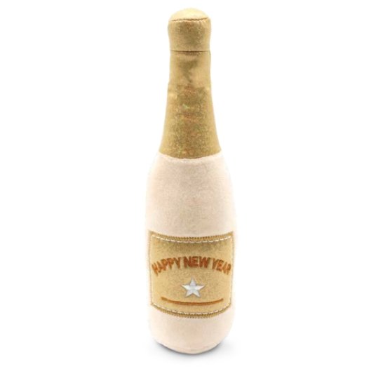 Croci XMAS igrača za pse, BOTTLE HAPPY NEW YEAR, 25 cm