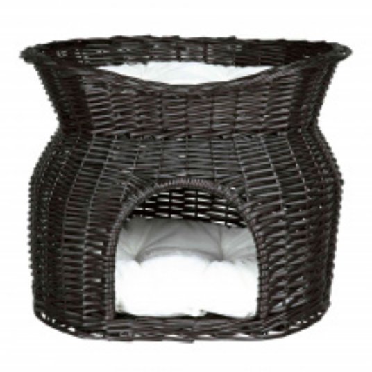 TRIXIE WICKER CAVE KOŠARA Z LEŽIŠČEM ZA MAČKE 54X43X37 CM
