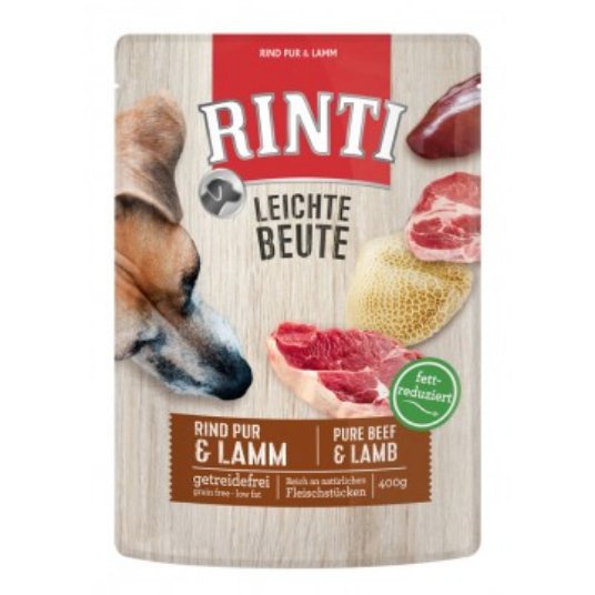 D.Rinti Leichte Beute Rind+Lamm pouch 400g (10)