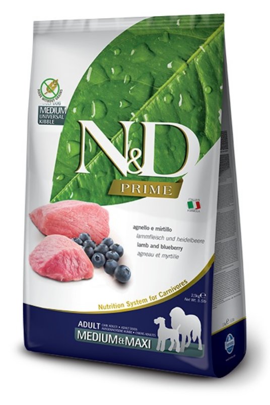 ND GF Dog Lamb&Blueberry Adult MD&MX 12kg