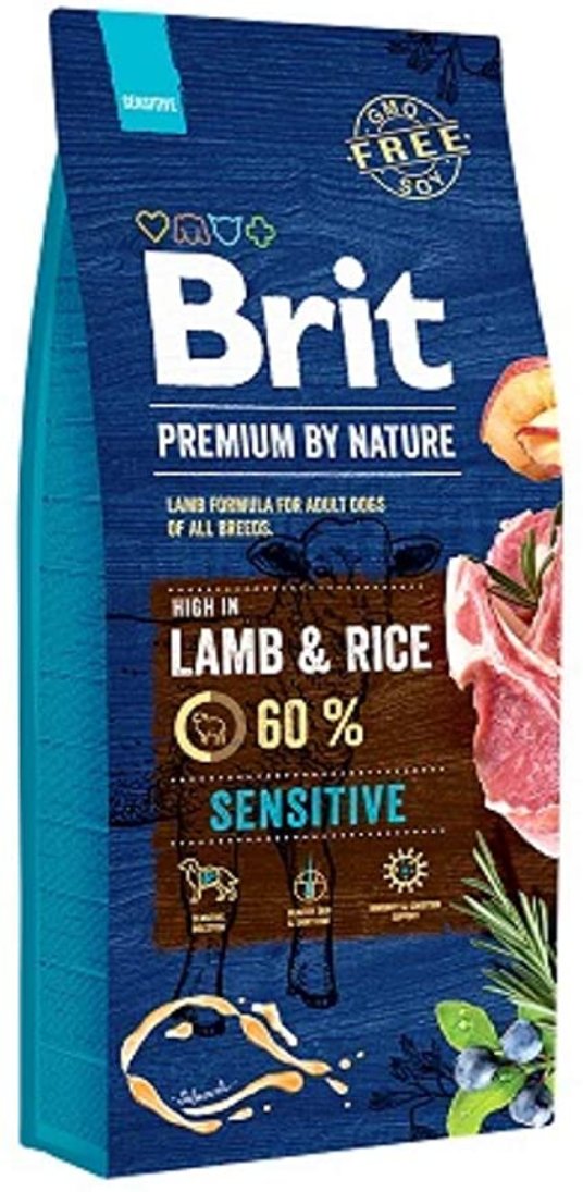 D.BRIT-Premium Lamb/Rice 15 kg Jagnetina za občutljive pse