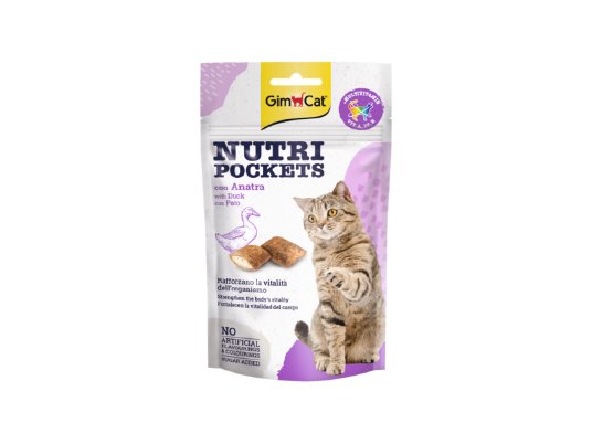 GIMCAT NUTRI POCKETS DUCK 60G (12)