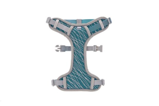 FB oprsnica za pse ONDA L, reflektivna, 59-81 cm, obseg 66-95 cm, petrolej