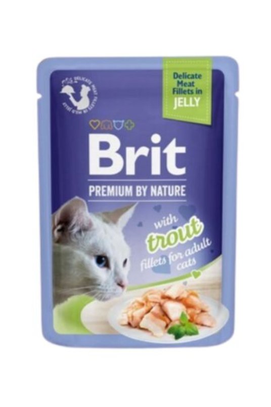 BPNC-pouch Delicate Fillets in jelly with Trout 85g (24) Fileji s postrvjo v zeleju