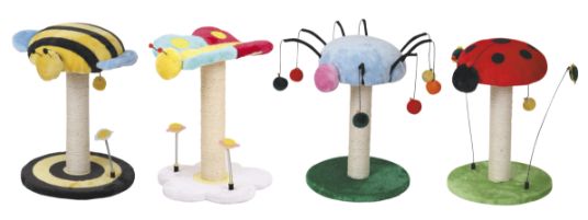 CR PRASKALNIK ZA MAČKE LUCKY BUG 35 X 35 X 47 CM PISAN