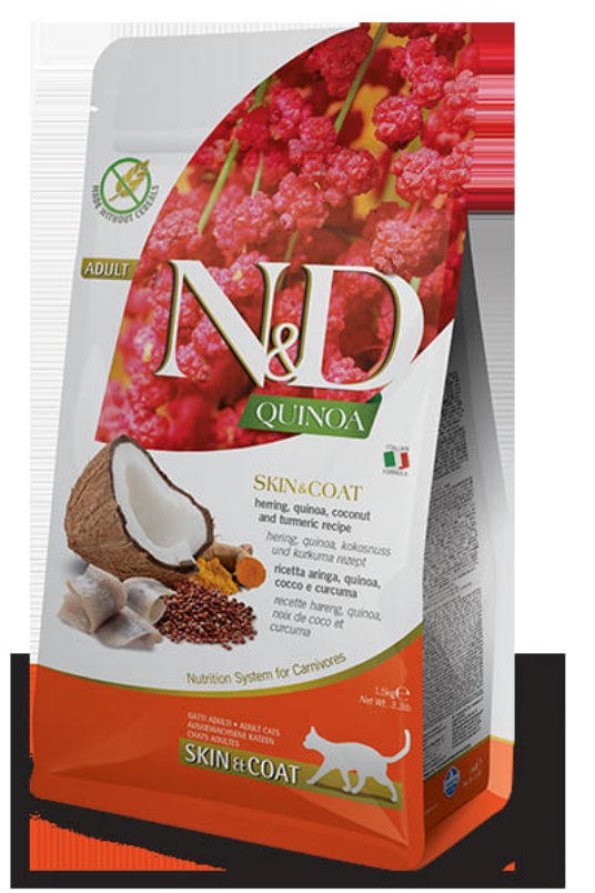 N&D Quinoa Cat Skin&Coat Herring&Coconut 5kg