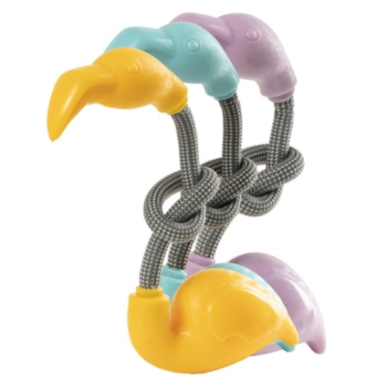 GD igrača za pse FLAMINGO, na vrvi, različne barve