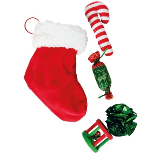 Croci XMAS darilo za mačke, STOCKING GIF, 5 kos