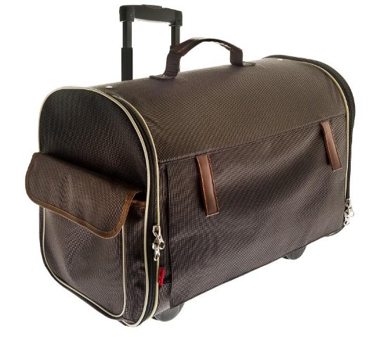 FB PRENOSNI KOVČEK SALLY 53X27X35 IN TORBA 42X24X27 RJAVA