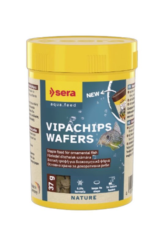 SERA Vipachips Wafers, hrana za talne ribe, 100 ml