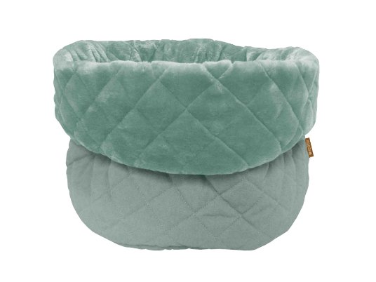 Wooff Snooz Meoww Basket Quilt M ledeno zelena 45x45cm