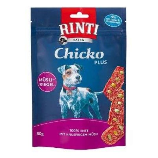 D.RINTI Chicko Plus Ente+musliriegel 80g