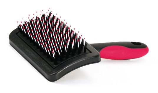 CR PLASTIČNA KRTAČA ZA PSE VANITY RAVNE IGLE S ŠČETINAMI M