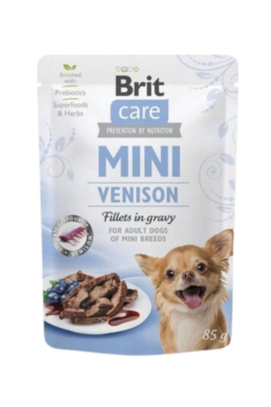 BCD-pouch Mini Adult with Venison fillets in gravy 85g (24)