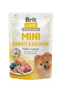 BCD-pouch Mini Adult with Rabbit&Salmon fillets in gravy 85g (24)