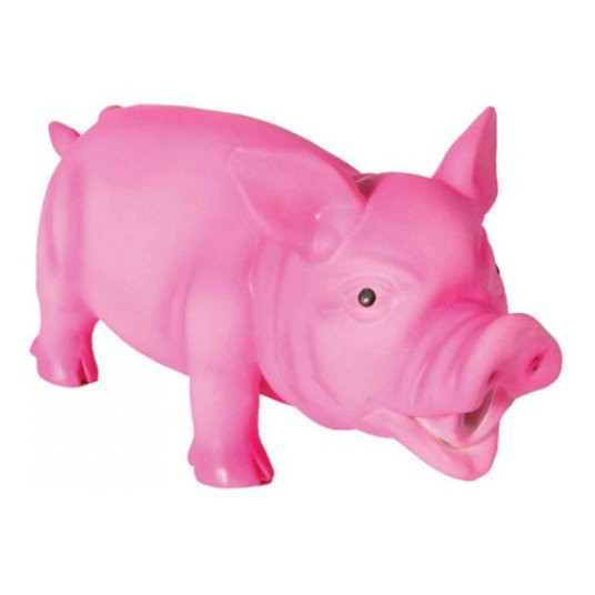 Trixie igrača za pse lateks prašiček, originalen zvok, 21 cm