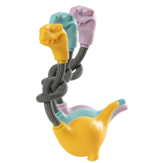 GD igrača za pse DINOSAUR, na vrvi, različne barve