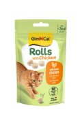 GIMCAT ROLLS WITH CHICKEN, priboljšek s piščancem, 50 g