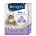 BIOKATS MICRO BIANCO CLASSIC, posip za mačke, v kartonu, 6 L
