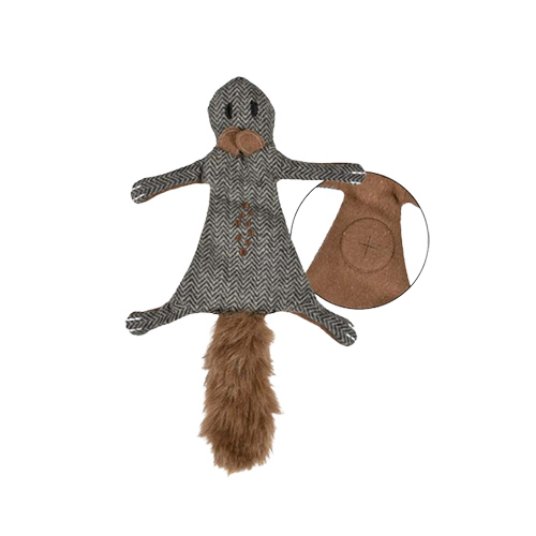 D. CR Bobby igrača za pse, veverica, pliš, z zvokom, 40 cm
