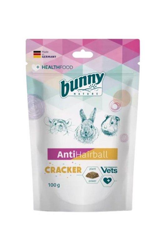 Bunny Antihairball cracker, priboljšek za glodalce, 100 g