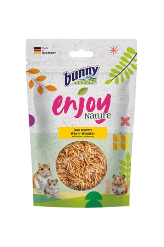 Bunny EnjoyNature Worm Wonder, priboljšek za glodalce, mokarji, 60 g