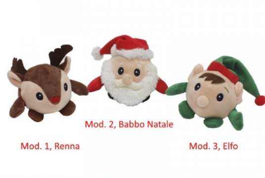 D. CR XMAS PLIŠASTA ŽOGA RAZLIČNI OBRAZI SORT. 10 CM