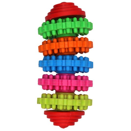 Besta igračka za pse, valj Rainbow 11cm