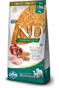 ND LG Dog Selection Chick.&Pomeg. Ad.MD&MX 12kg+3kg GRATIS