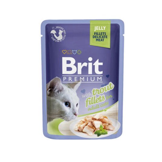 D.BPC-pouch Trout Fillets in Jelly for Adult cats 24x85g- Fileji Postrvi v želeju za odrasle mačke