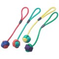 Besta igračka za pse, žogica z ročko Bundle vrv 42cm različne barve