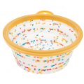 FB zložljiva prenosna posoda CONFETTI, silikon, 18 x 7,5 cm, 1 L