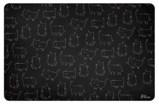 FB PODLOGA ZA POSODE NARISANE MAČKE 43X28 cm