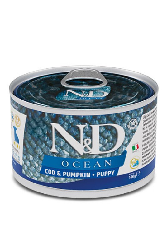 N&D Can Dog Ocean Cod & Pumpkin Puppy mini 140g (6)