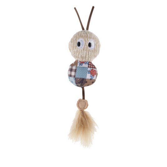 D. GC igrača za mačke Buggy, mačja meta, 14x4,5x2,5 cm, bež